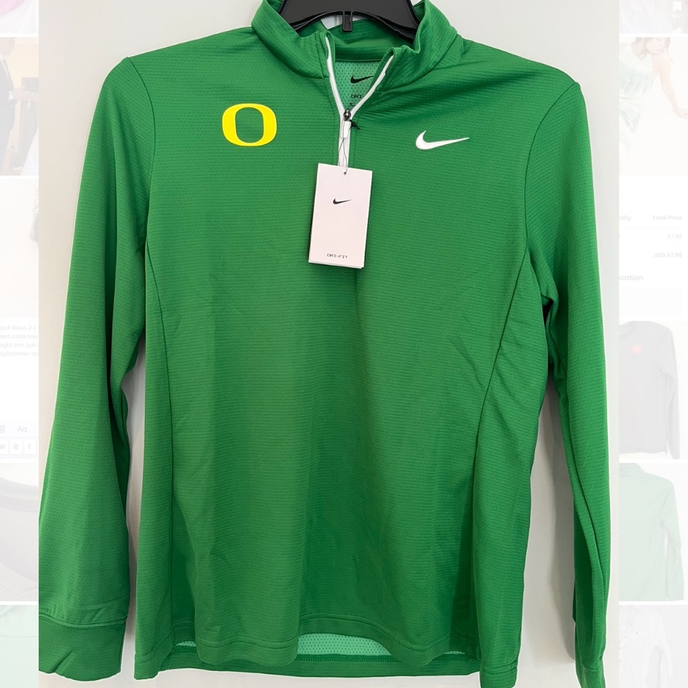 Oregon Nike 3/4 Zip Dri-Fit Shirt